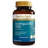 Herbs of Gold Sublingual B12 1000 75 sublingual tabs