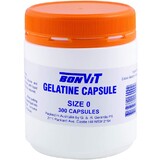 Bonvit Empty Gelatine Capsule Size 0 - 300 caps