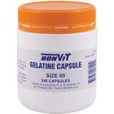 Bonvit Empty Gelatine Capsule Size 00 - 240 caps