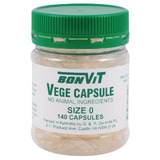 Bonvit Empty Vege Capsule Size 0 - 140 capsules