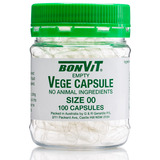 Bonvit Empty Vege Capsule Size 00 - 100 capsules