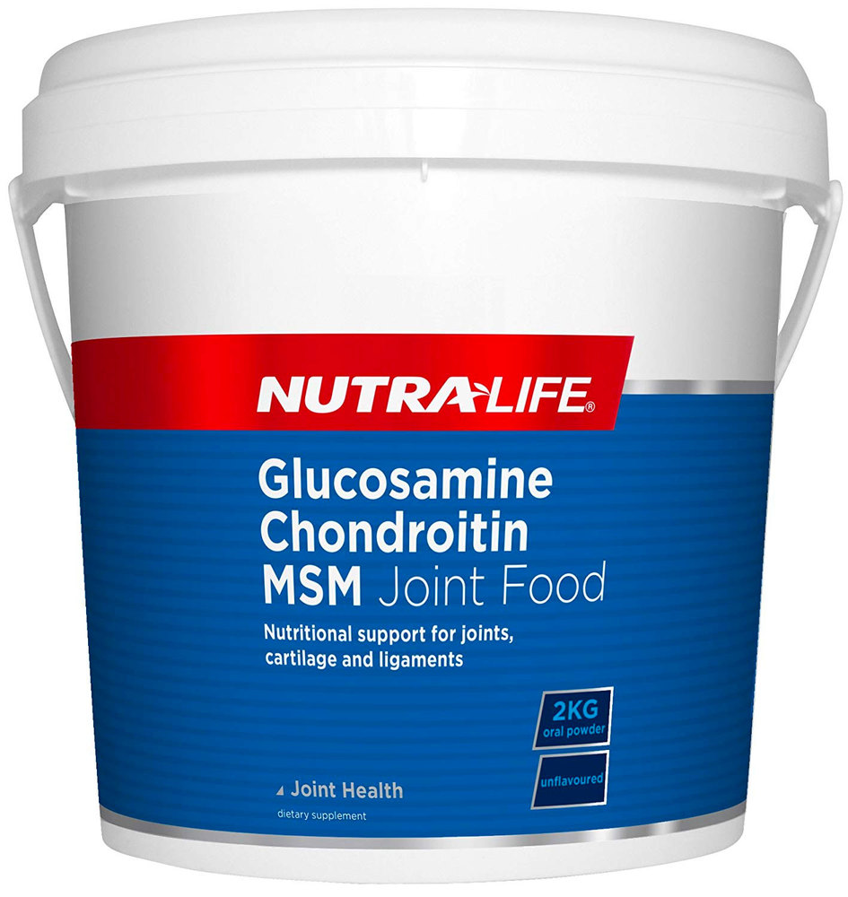 NutraLife Glucosamine Chondroitin MSM Joint Food Powder Unflavoured 2kg