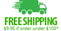 Free shipping (minimum order $100)