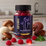 Apollo Nutraceuticals Mixed Mushroom Gummies 60 Grape Flavour