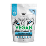 White Wolf Nutrition Vegan Superfood Pea Protein Blend 1kg Creamy Vanilla