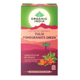 Organic India Tulsi Pomegranate Green 25 Infusion Bags