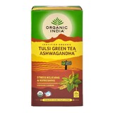 Organic India Tulsi Green Tea Ashwagandha x 25 Tea Bags