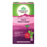 Organic India Tulsi Sweet Rose Tea 25 Infusion Bags