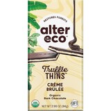 Alter Eco Dark Chocolate Truffle Thins Creme Brulee 84g