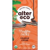 Alter Eco Dark Chocolate Truffle Thins Orange Creme 84g