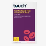 TouchBio Ferritin Rapid Test (Iron Test) - For Self Testing (2 tests per kit)