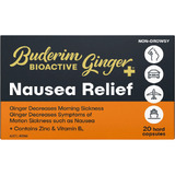Buderim Ginger Bioactive + Nausea Relief Capsules 20 Caps