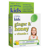 Kids Ginger & Honey + vitamin c 12 Lozenges