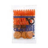 Spiral Foods White Sesame Rice Crackers 75g