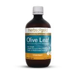 Herbs of Gold Olive Leaf 500mL EXPIRY 09/25