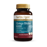 Herbs of Gold Ginkgo Biloba 6000 60 caps