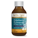 Herbs of Gold Elderberry Echinacea & Olive Leaf 100mL