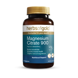 Herbs of Gold Magnesium Citrate 900 60 caps