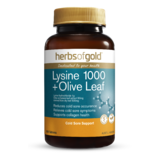 Herbs of Gold Lysine 1000 + Olive Leaf 100 tabs