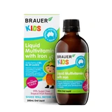 Brauer Kids Liquid Multivitamin with Iron Oral Liquid 200ml