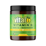 Vital Plant Based Vitamin D 1000IU + Mushrooms 60 caps