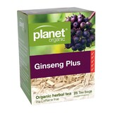 Planet Organic Ginseng Plus Organic Herbal Tea 25 Tea Bags