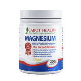 Cabot Health Magnesium Ultra Potent Powder 200g Citrus