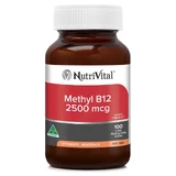 NutriVital Methyl B12 2500mcg 100 sublingual tabs