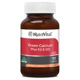 NutriVital Green Calcium Plus K2 & D3 120 caps (formerly Marine Calcium Plus)