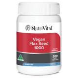 NutriVital Vegan Flax Seed 1000 - 200 Caps