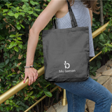 blu lemon Black Tote Bag