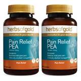 Herbs of Gold Pain Relief PEA 60 caps TWIN PACK