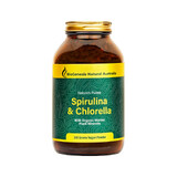 BioGenesis Spirulina & Chlorella with Organic Marine Plant Minerals Powder 200g (Glass)