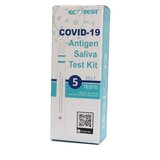 Ecotest Covid 19 Rapid Antigen Saliva Test Pen 5 Pack