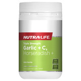 Nutra-Life Triple Strength Garlic + C, Horseradish + 100 capsules