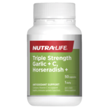 Nutra-Life Triple Strength Garlic + C, Horseradish + 50 caps