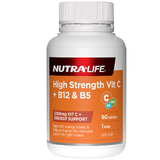 Nutra-Life High Strength Vit C + B12 & B5 60 tabs